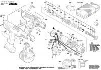 Bosch 0 602 490 471 EXACT 1100 Cordless Screw Driver Spare Parts